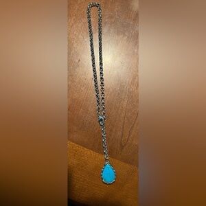 “Turquoise” Lariat Style Necklace